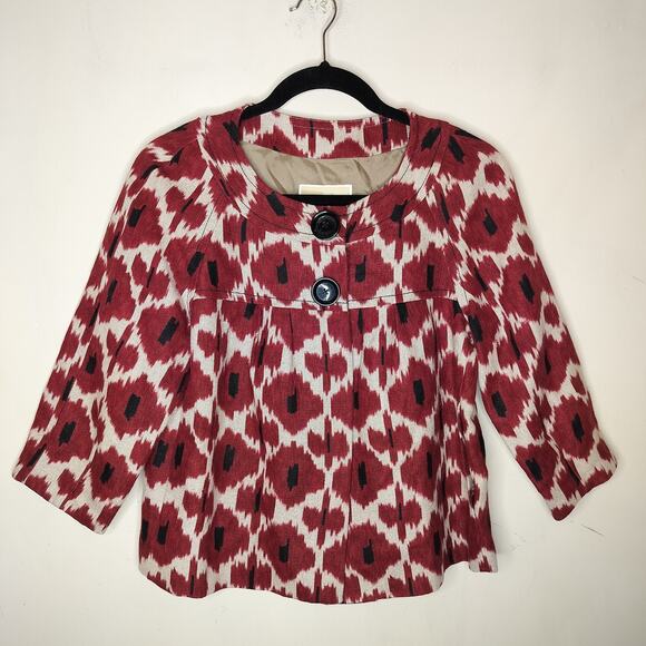 Michael Kors Linen Blazer Jacket Swing - Picture 1 of 9